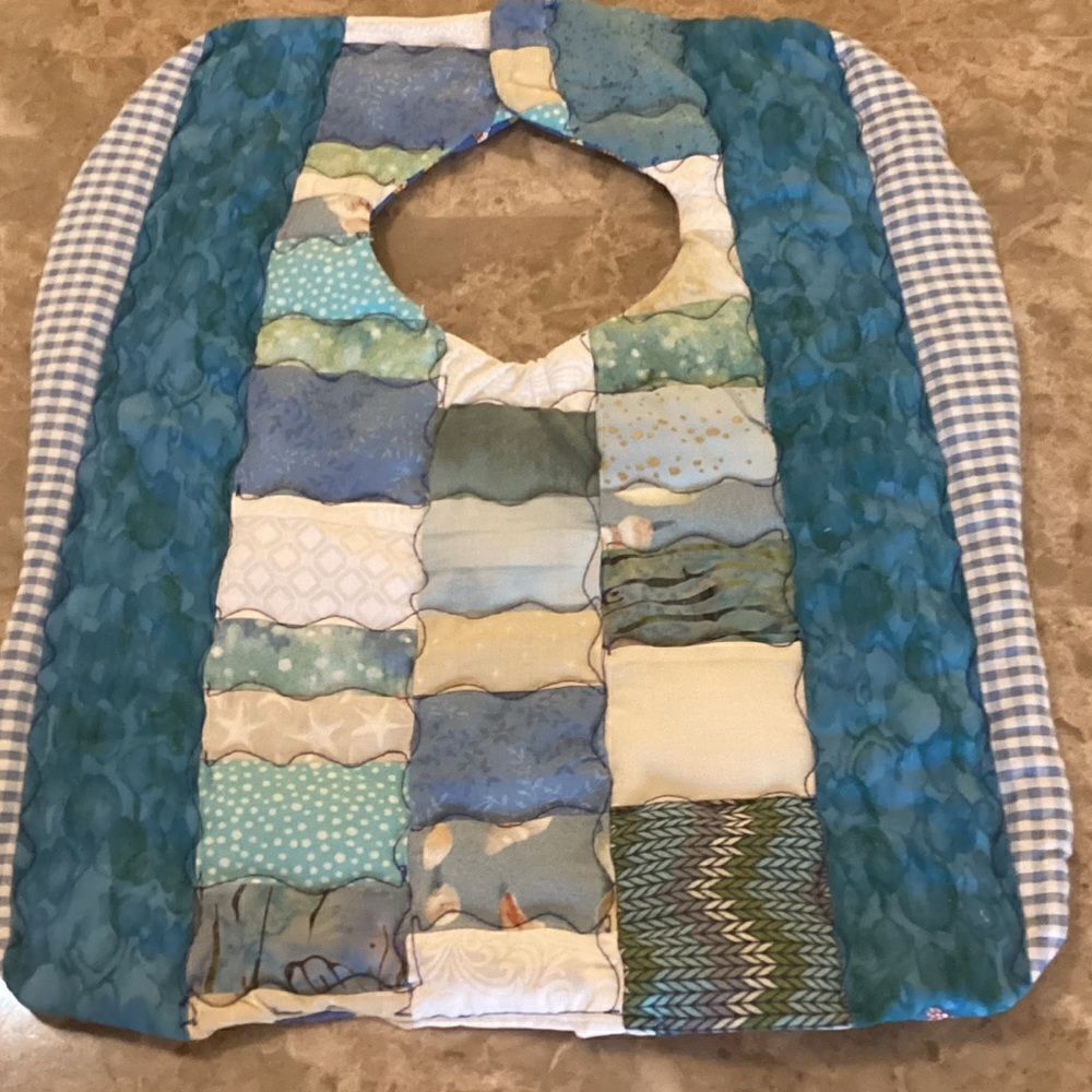 Hand Crafted Reversible Baby Bib $12 ea or 3/$25